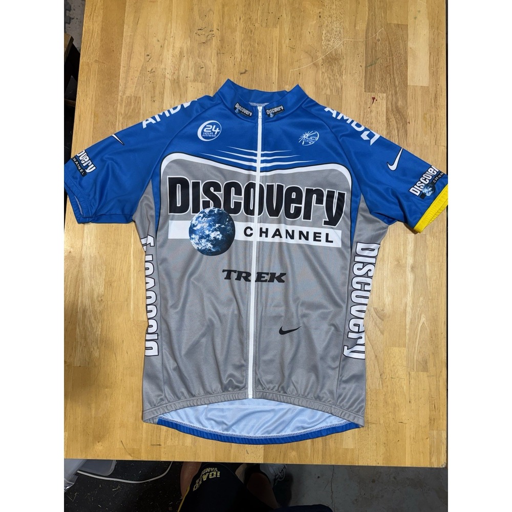 Vintage 2006 Nike Discovery Channel Pro Cycling Jersey XL Italy Trek AMD
